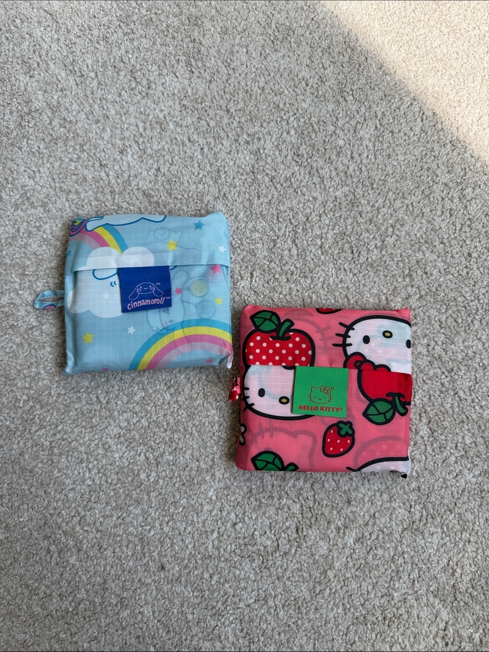 BAGGU HELLO KITTY AND CINNAMOROLL BUNDLE